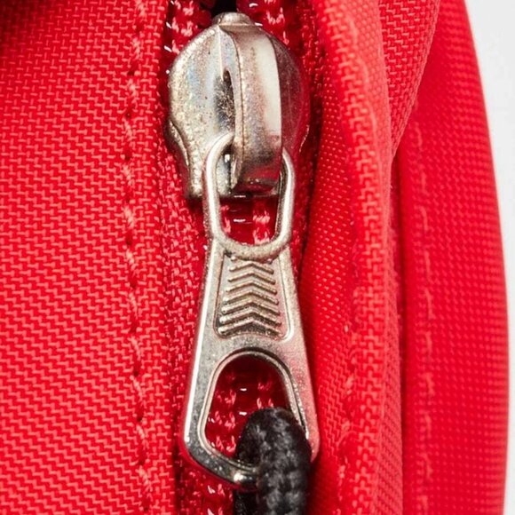 Balenciaga Red Recycled Nylon Logo Embroidered Wheel Belt Bag - Picture 5 of 12